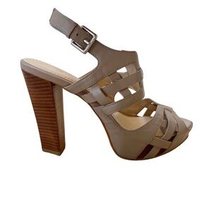 Calvin Klein Warm Grey Beige Heels - Size 6.5